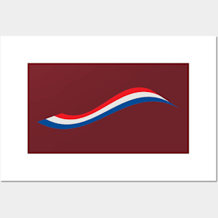 wave France flag element Posters and Art